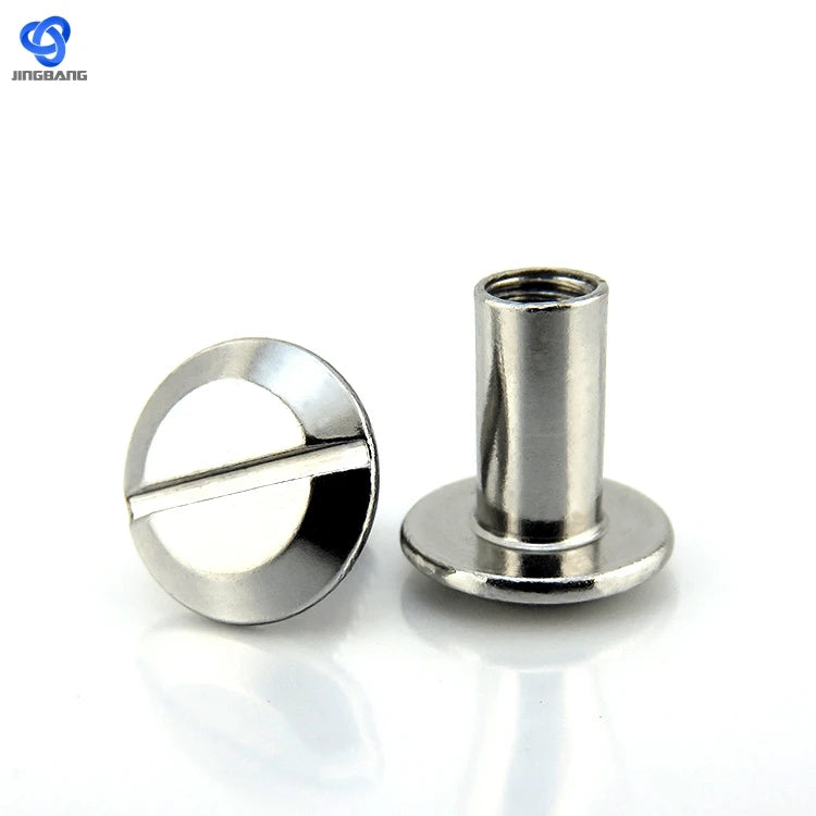Metric Oval Stainless Steel Brass Matte Black Double Knurled Chicago Screw