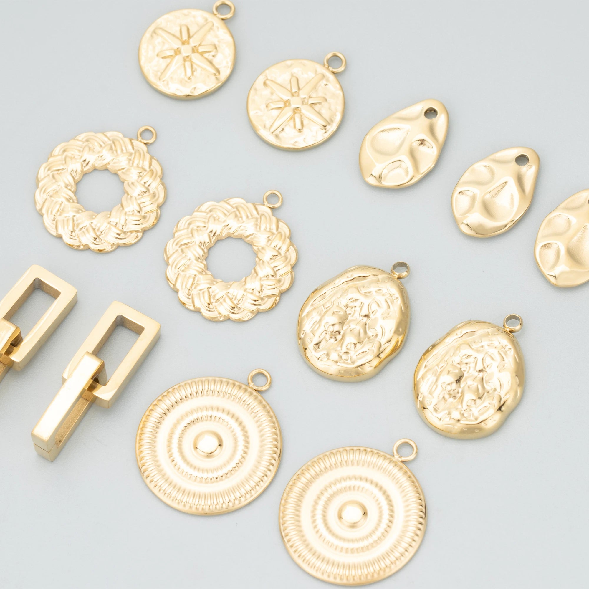 MC36 4pcs/lotjewelry Accessories316L Stainless Steelnickel Freehand Madecharmsnecklace Making Findingsdiy Pendants