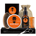 Wholesale Private Label Custom logo 7 in 1 Kit Men Beard Care Growth Grooming Kit for Men Gift Set