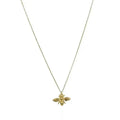 Jietao Wholesale 925 Sterling Silver Jewelry Insect Lovers Gold Plated Minimal Delicate Bumble Bee Necklace for Women