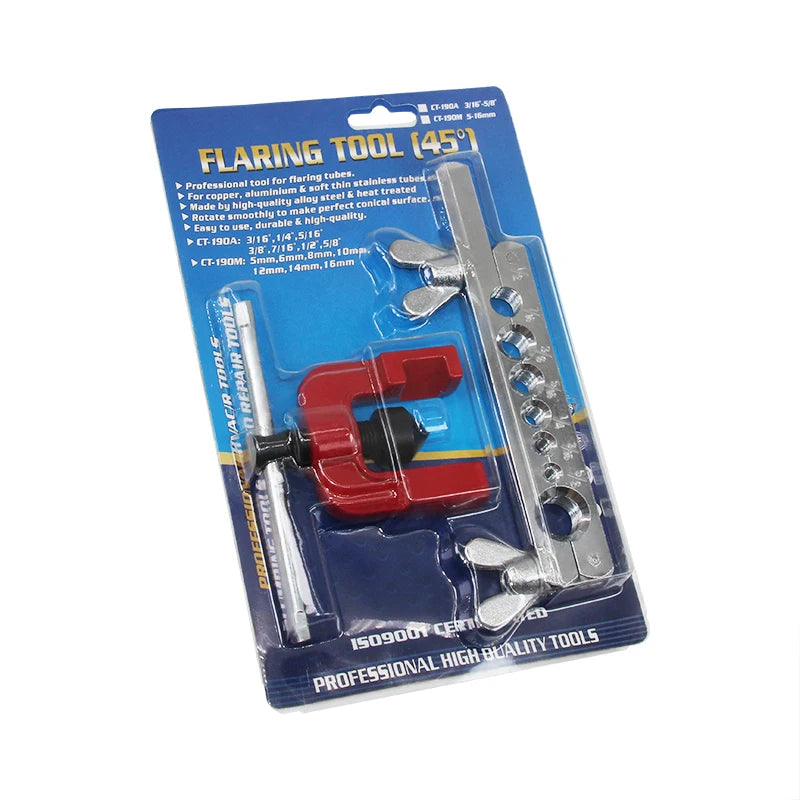 CT-190 5-16mm  Refrigeration Tube  Spin Swaging Hand Tools Copper Pipe Flaring Tool