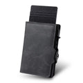RFID Blocking Credit Id Card Holder Leather Wallet with Money Clip for Holding Bank Cards