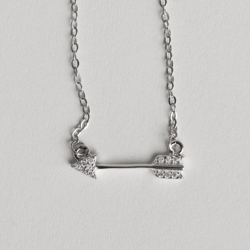 Wholesale New Fashion Jewelry Chain 925 Silver Arrow Necklace for Women