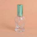 MUB Empty 10ml Travel Portable Refillable Fishtail Shape Container Spray Pump Thick Glass Perfume Bottle
