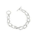 SL106 Toggle Clasp New Design Irregular Chain Bracelets for Women Fashion 925 Sterling Silver Chunky Bracelet