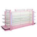 RH-HSXH06 1000*1000*1500mm pink Color Washing and Cosmetic Shelf