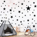 Wall Decals for Kids Room Black Mix Star Wall Stickers Home Decor Bedroom Removable Waterproof Vinyl Stickers for Kids