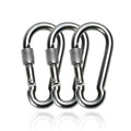 Source of Origin Stock Hot-selling Stainless Steel Gourd-shaped Led Carabiner Quality Assurance Bright Spring Buckle