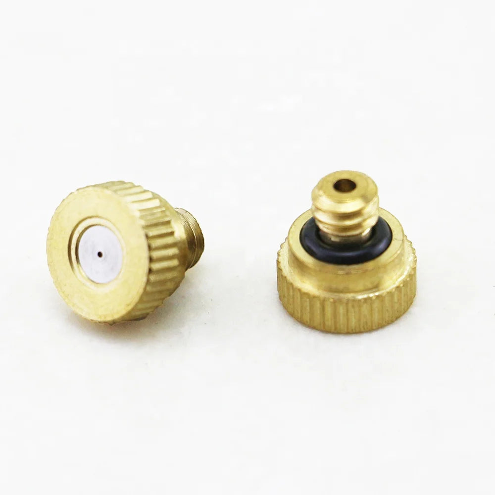 T-1907 Mini Brass Mist Nozzle 4-50 Bar Cooling Misting Humidification Low Pressure Water Mist Sprayer