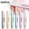 Wholesale Six Colors Half Moon Nail File Manicure Professional Sandpaper Double Side File for Nail Art