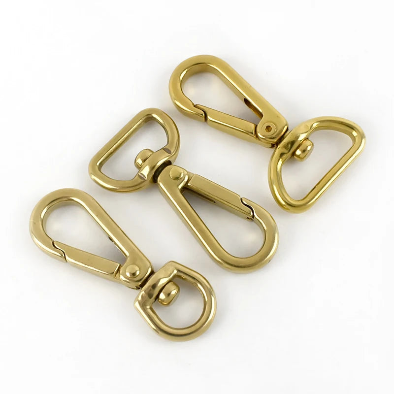 Meetee AP257 11/18/20mm High-grade Brass Key Chain Hanging Buckle DIY Hardware Accessories Dog Collar Lobster Clasp