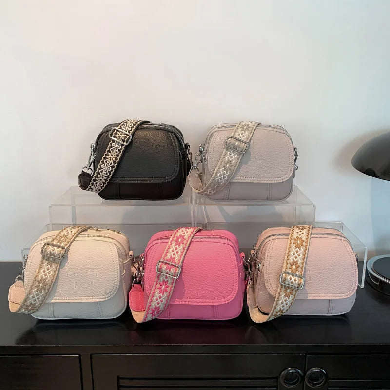 Wholesale New Fashion Women's Shoulder Bags Small PU Leather Sling Crossbody Handbag