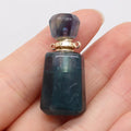 Hongzhuo Arrival mini crystal fluorite perfume bottle quartz pendant