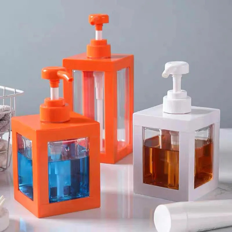500ml-1000ml Large Capacity Lotion Press Bottle Hair Oil Bottle Travel Dispenser Shampoo Shower Cosmetic Bottles