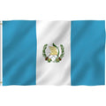 Promotional Quick Guatemala 3x5ft Thick Polyester Double Sided Printing Outdoor Non Fading Guatemalan Flag