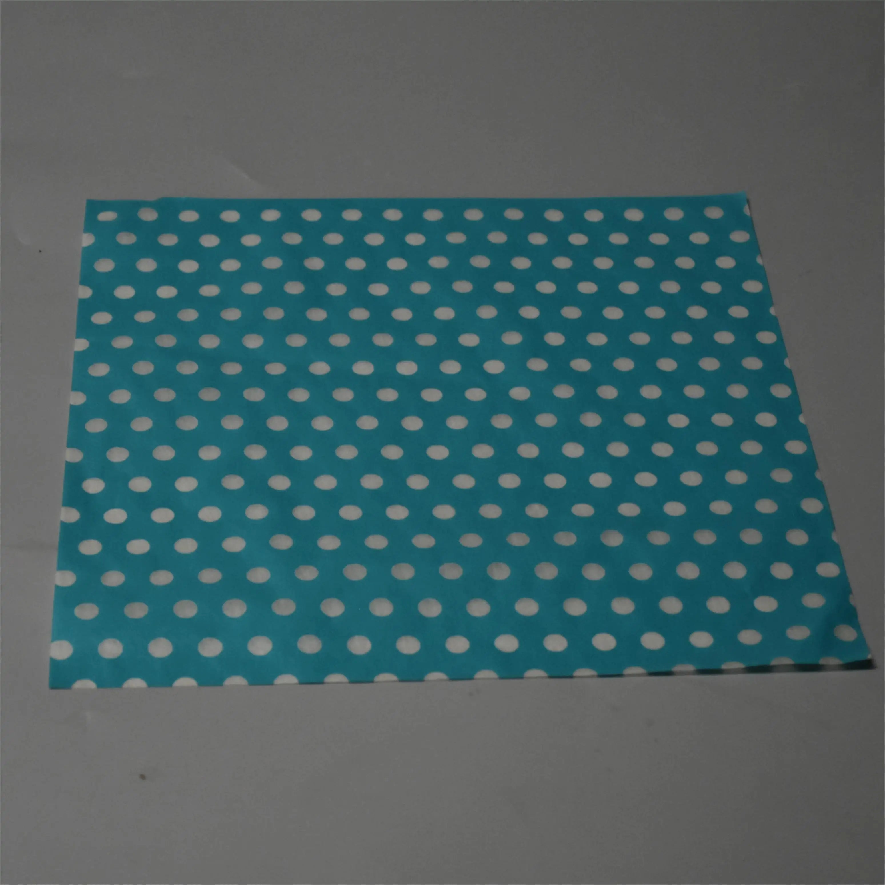 Whole Sale Waterproof Food Grade 40gsm 12 X 12 Inch Custom logo Printing Restaurants Sandwich Dessert  Food Wrapping Paper
