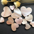 Wholesale Factory Outlet Natural Pink Mother of Pearl Shell Jewelry Quartz Gemstone in Heart Cut Beautiful Shell Stone Necklace