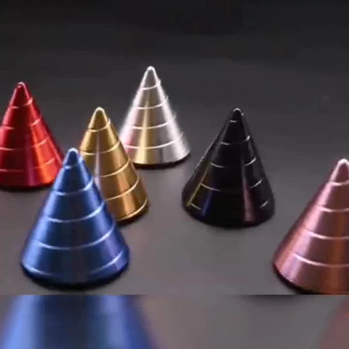 Fingertip Gyroscopes Spherical Toys Desktop Conical Gyroscopes Hand Spinner Fingertip Metal Alloy Gyro Stress Relief Adult Toys