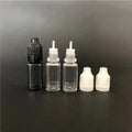 10ml Square Translucent Black PET Eye Liquid Dropper Bottles With Childproof Cap