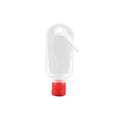 New Design 60ml PETG-PVC Plastic Lotion Squeeze Bottles Hook Bottle with Carabiner Flip Cap for Outdoor Carrying