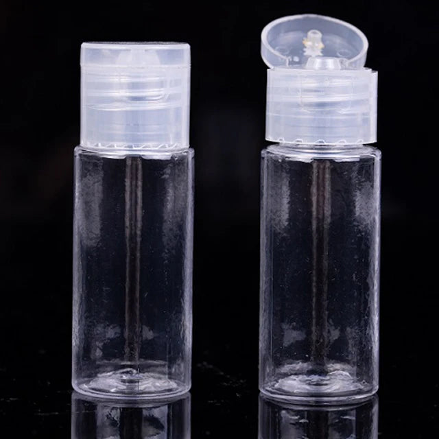 Wholesale 20ml PCR PET Cosmetic Portable Plastic Screw Cap Bottle Flip Top Shampoo Lotion Screen Printing Surface Travel Use