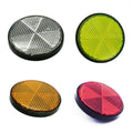 56mm Round Bicycle Bike Reflective Accessory for Night Cycling Safety Decorative Object
