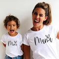 Mommy and Me Outfits Mama Mini Print Family Matching T Shirts