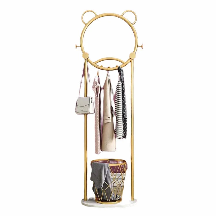 Hot Selling Minimalist Multifunction Marble Metal Hanger Coat Rack Stand for Home Furniture in Living Room or Bedroom