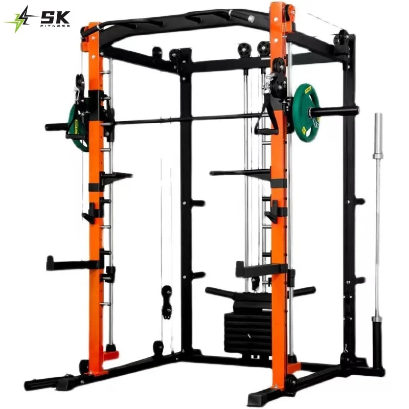 SK FITNESS-Home Fitness Equipment Smith Machine Squat Rack Multi-function Trainer MegaBDM