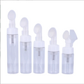 Multi Specification Cleaning Foam Plastic Bottle Free Sample Face Wash Foam Pump Bottle Custom Plastic PET Bottle with Brush