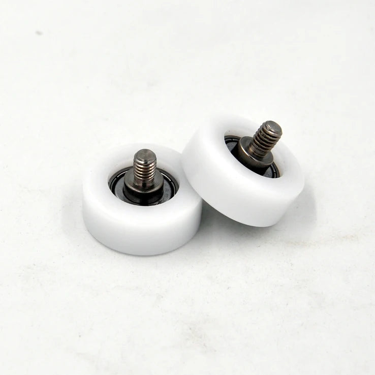 POM Plastic Bearing Roller Pulley BS62630-12C1L8M6 6x30x12mm Small Rubber Coated Wheels