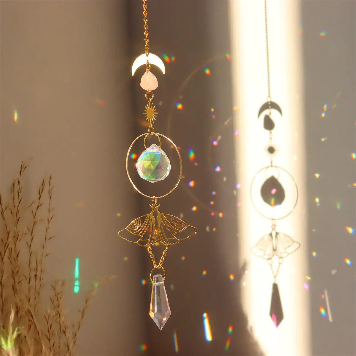 Hot Sale Custom Logo Crystal Sun Catcher Pendant Ornaments Room Garden Decoration Crystal Pendant