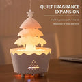 250ml Lucky Christmas Tree Cute Air Humidifier Drop Raining Sleep Home Ultrasonic Colorful Atmosphere Lighting Aroma Diffuser