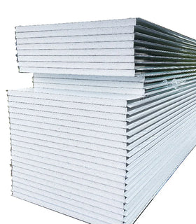 Soundproof Insulated Metal Steel 50mm EPS PU Sandwich Panel Corrugated Polyurethane Foam Wall Warehouse RAL Color 5+ Year Modern