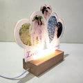 Custom Printing Night Lamp Sublimation Acrylic Blanks Lamp With USB Lamp Stands