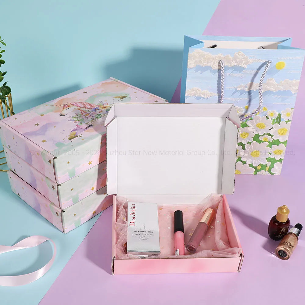 250gsm Biodegradable Eco Good Price Luxury Gift Boxes for Gift Clothing Gift Packing Cardboard Boxes