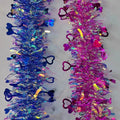 2022Valentine's Day Tinsel Garland Decoration Tinsel Garland Shiny Hanging Metallic Tinsel Ornaments for Valentine's Day