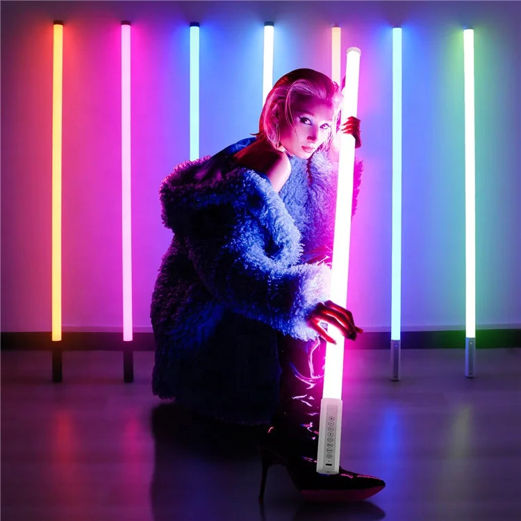Wholesale TL-130Plus Potable Wireless Battery Powered Led Neon Tube Rgb Led Pixel Light Party Weight Dj Dance Stage Lights