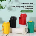 450ml 316 Stainless Steel Double Wall Insulated Coffee Mug Modern Design With Carrying Strap for Adults