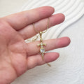 Ins Hot Selling Vintage Fashion Trendy Non-tarnish Stainless Steel Cross No Fade Gold Pendant  Necklace