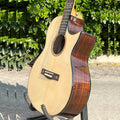 Aiersi High Quality Acoustic Guitar Solid Spruce Top and Rosewood OEM ODM Cutaway Folk Music Instrument Made China Factory