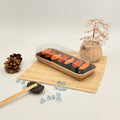 Ever Green Microwavaable/Frozen Sushi Delivery Packing Tray W/transparent Anti-fog Lid for Daily Easy Take-away