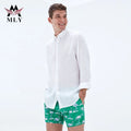 Designer Swim Trunks New Pattern Design Custom Swim Trunks Men's Shorts With Drawstring