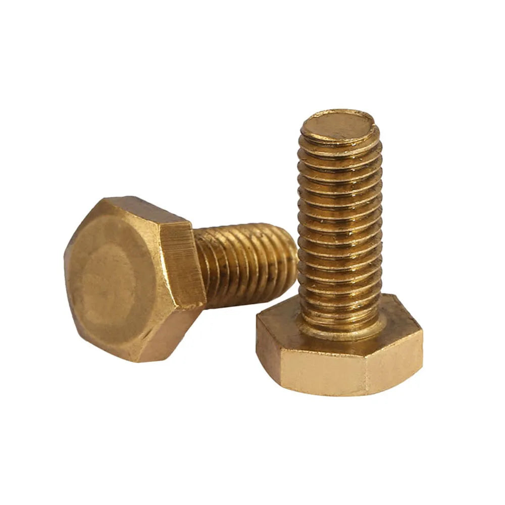 Custom M1.6 Brass Screw Door Bolt Copper Screws Copper Hexagon Socket Din 571 - Hex Wood Screws