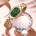 Best Seller Wrist Watch for Women China Manufacturer Rose Gold Oval Fashion Diamond Luxury Women Watch Montre Femme