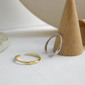 WMJA366 18K Gold Plated Skinny Thin Irregular Stacking Ring Knuckle Band Ring in Gold Silver Minimalist Jewelry for Women Girls