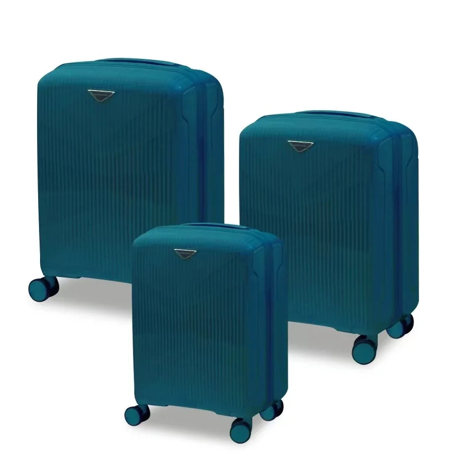 Support customized high-quality PP trolley case outdoor large-capacity hard shell suitcase cheap lightweight travel suitcase
