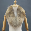 Creative Style Natural Raccoon Fur Scarf With Rabbit Fur Real Animal Fur Collar/Shawl