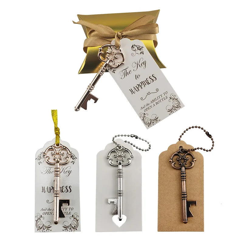 Wedding Favor Party Gift Portable Key Beer Bottle Opener Metal Keychain