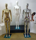 Plastic Brazilian Female Plus Size Curvy Full-Body BBL Mannequin Electroplated Gold Silver Brilliant White Options Available